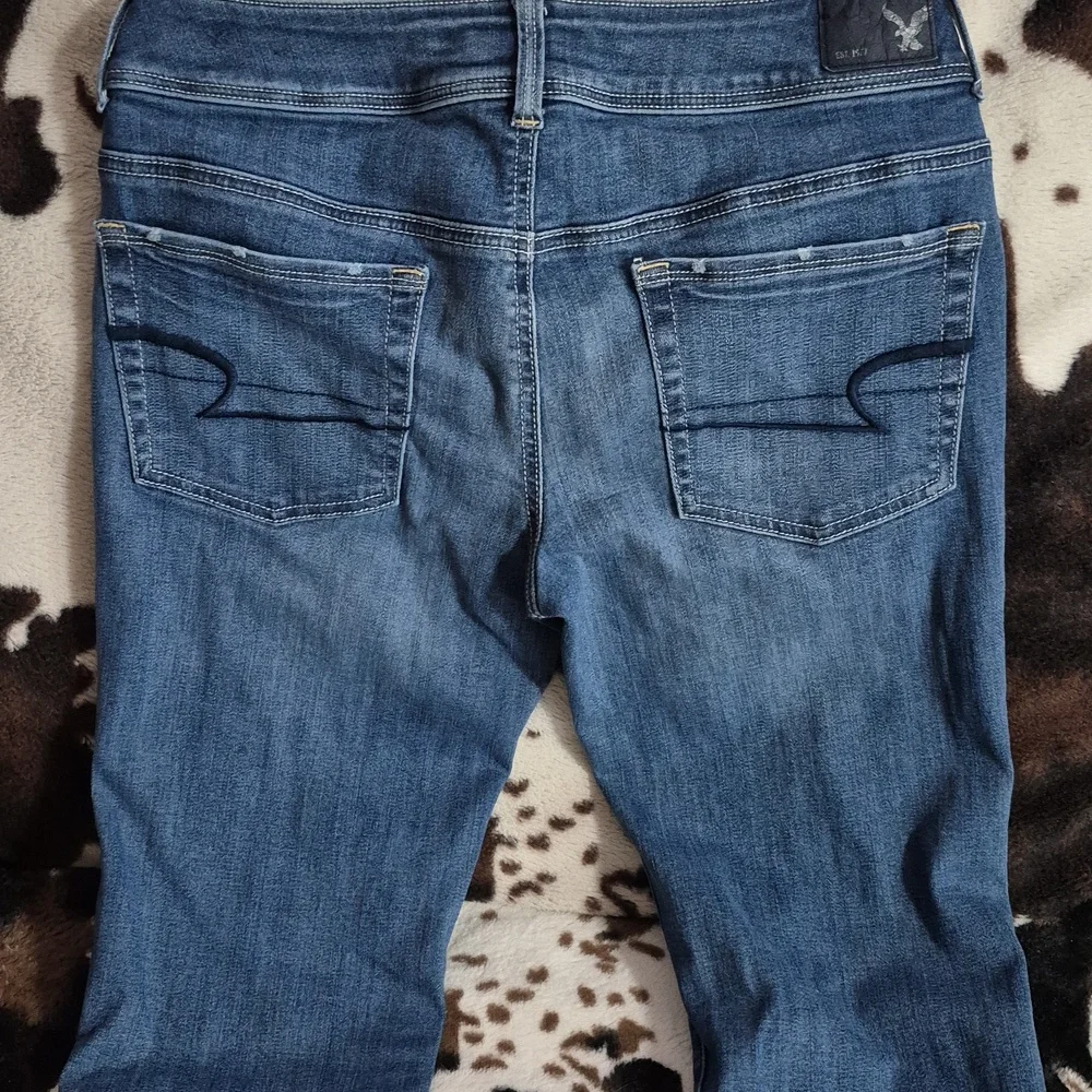 American Eagle Outfitters, Kick Boot, Womens Boot Cut Jeans, Size 8 Long. - Picture 8 of 14